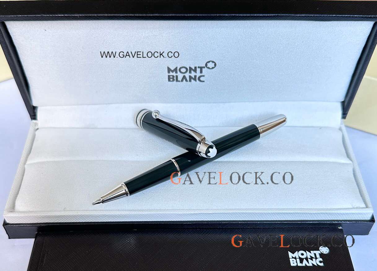Faux Montblanc NEW Meisterstück 100th Rollerball Dark Green Resin Barrel